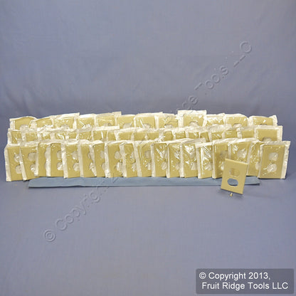 Leviton 80703-I Ivory 1-Gang Duplex Outlet Unbreakable Nylon Wallplates 50pcs