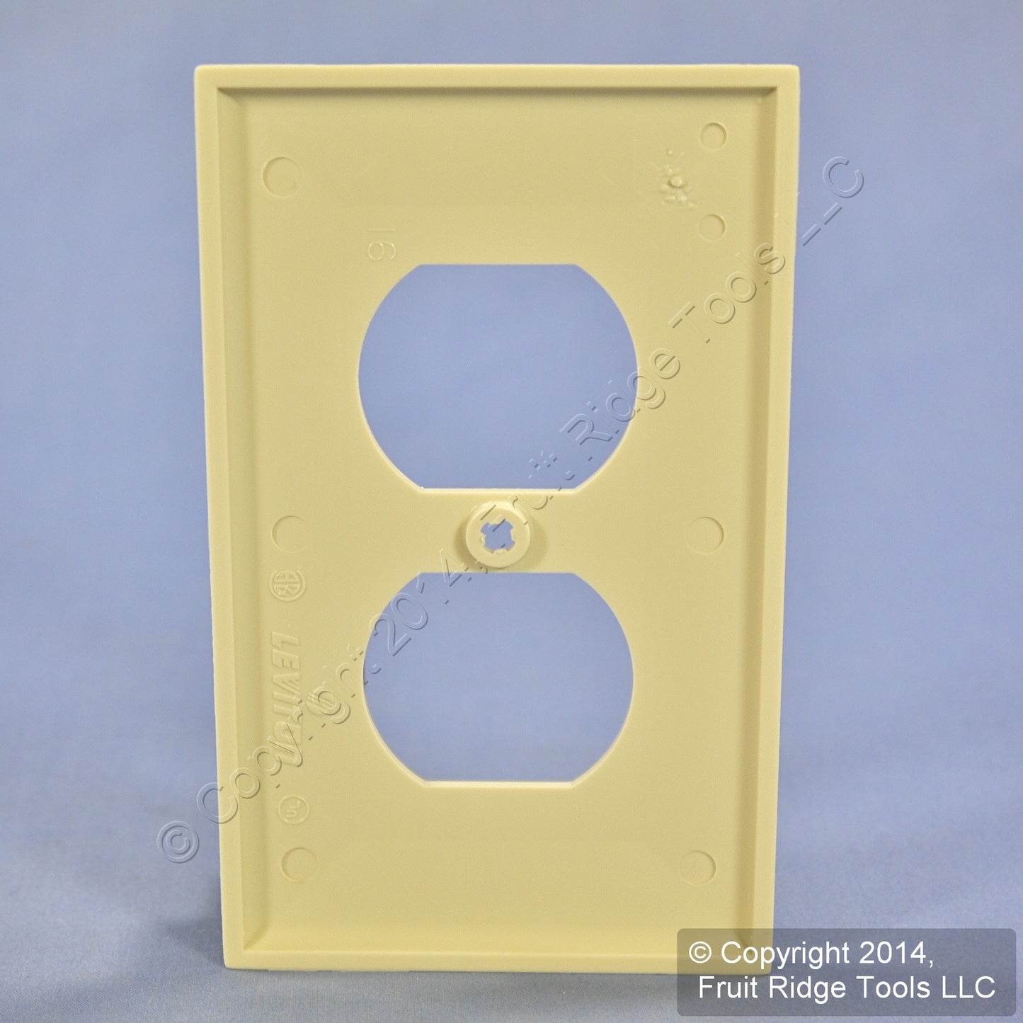 Leviton 80703-I Ivory 1-Gang Duplex Unbreakable Nylon Standard Wallplate Cover