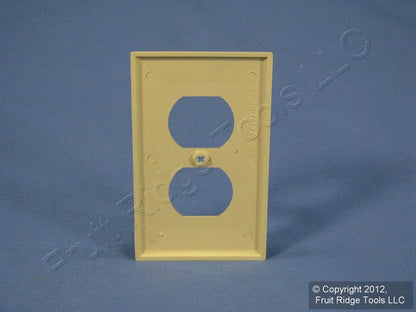 Leviton 80703-IGI Ivory 1-Gang Duplex Unbreakable Nylon Standard Wallplate Cover