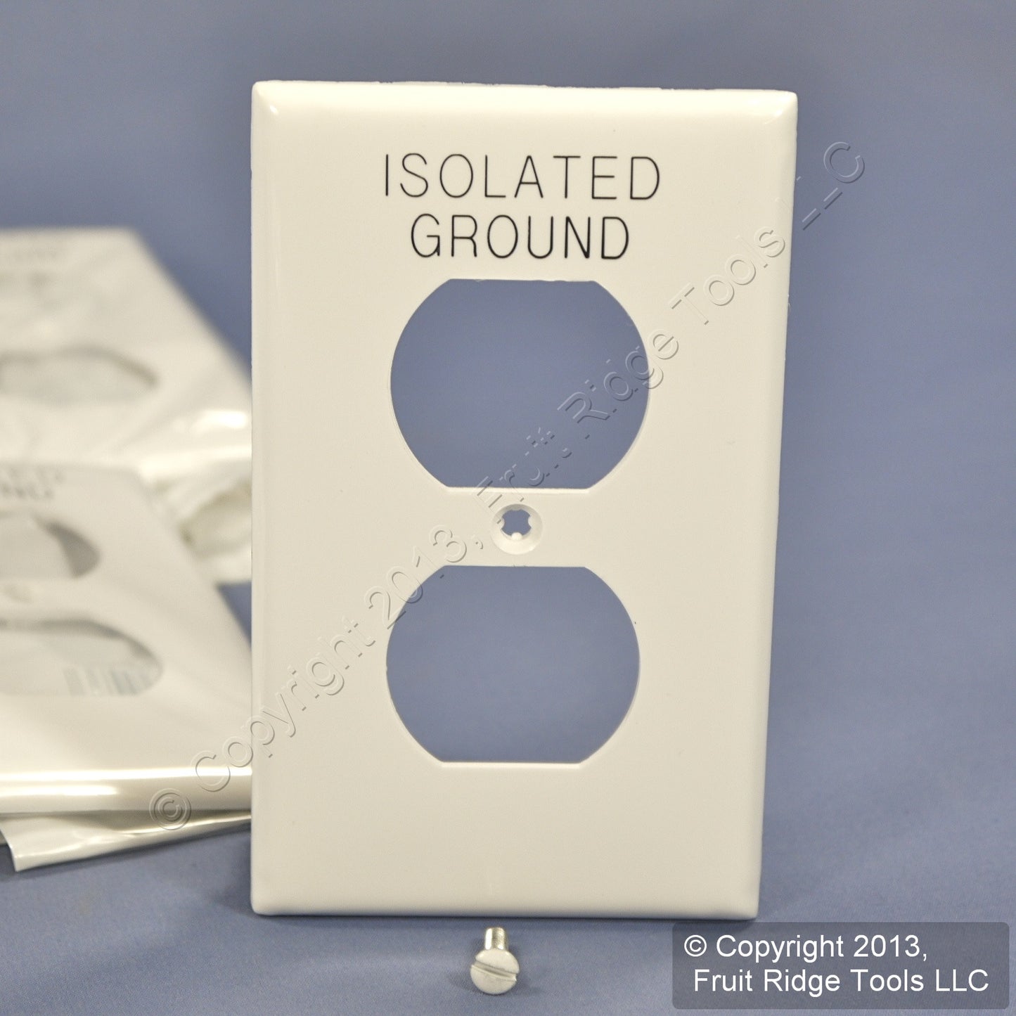 Leviton 80703-IGW White 1-Gang Duplex Unbreakable Nylon Wallplate Cover 10pcs