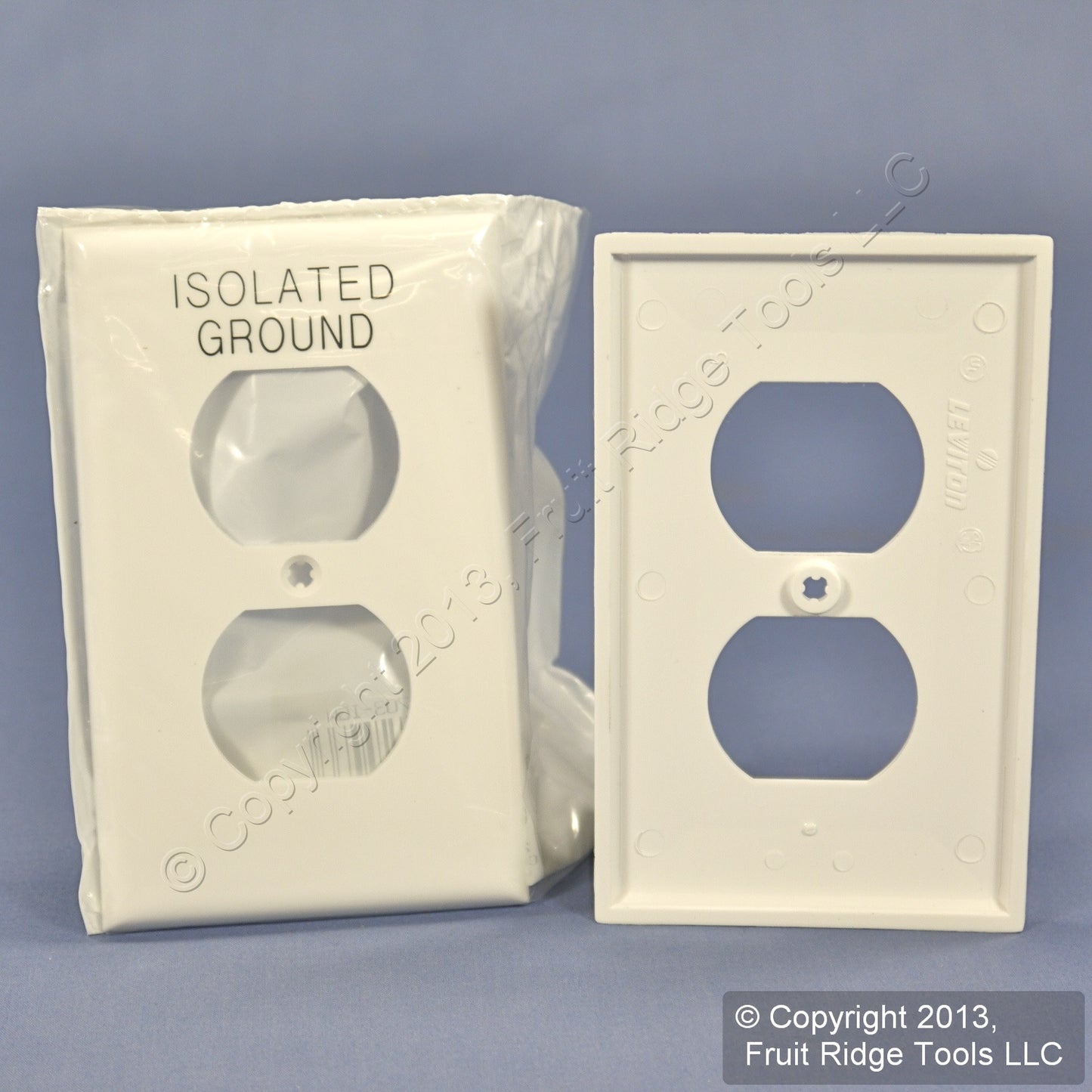 Leviton 80703-IGW White 1-Gang Duplex Unbreakable Nylon Wallplate Cover 10pcs