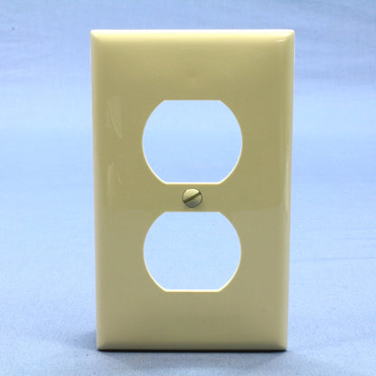 Leviton 80703-I Ivory Duplex Receptacle Standard Unbreakable Wallplates 10-Pack