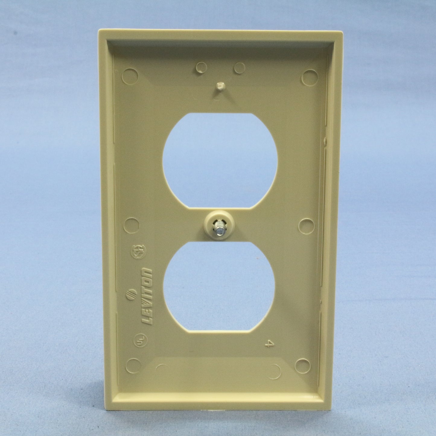Leviton 80703-I Ivory Duplex Receptacle Standard Unbreakable Wallplates 10-Pack