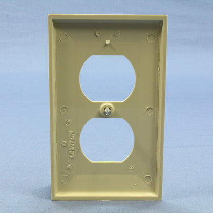 Leviton 80703-I Ivory Duplex Receptacle Standard Unbreakable Wallplates 10-Pack