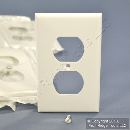 10 Leviton Unbreakable White Receptacle Wallplate Duplex Outlets Covers 80703-W
