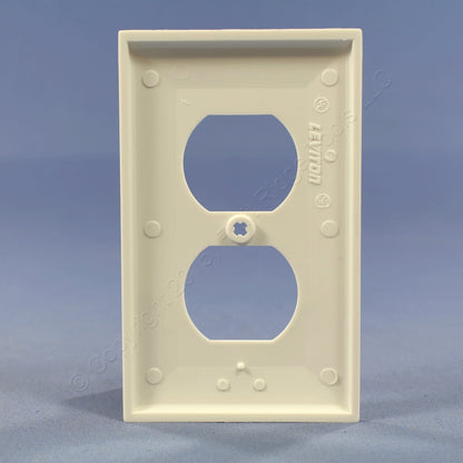 Leviton 80703-W White 1-Gang Duplex Unbreakable Nylon Standard Wallplate Cover