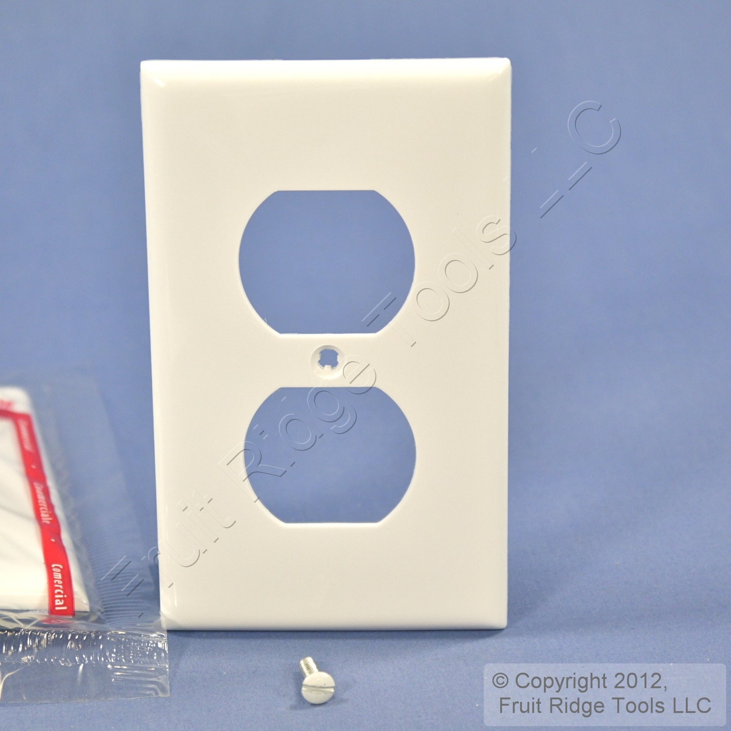 Leviton 80703-W White 1-Gang Duplex Unbreakable Standard Wallplate Cover 3pcs