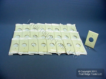 Leviton 80704-A Almond 1-Gang 1.406in. Outlet Unbreakable Wallplate Cover 25pcs