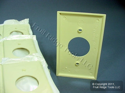 Leviton 80704-A Almond 1-Gang 1.406in. Outlet Unbreakable Wallplate Cover 25pcs