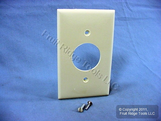 Leviton 80704-A Almond 1-Gang 1.406in. Outlet Unbreakable Nylon Wallplate Cover