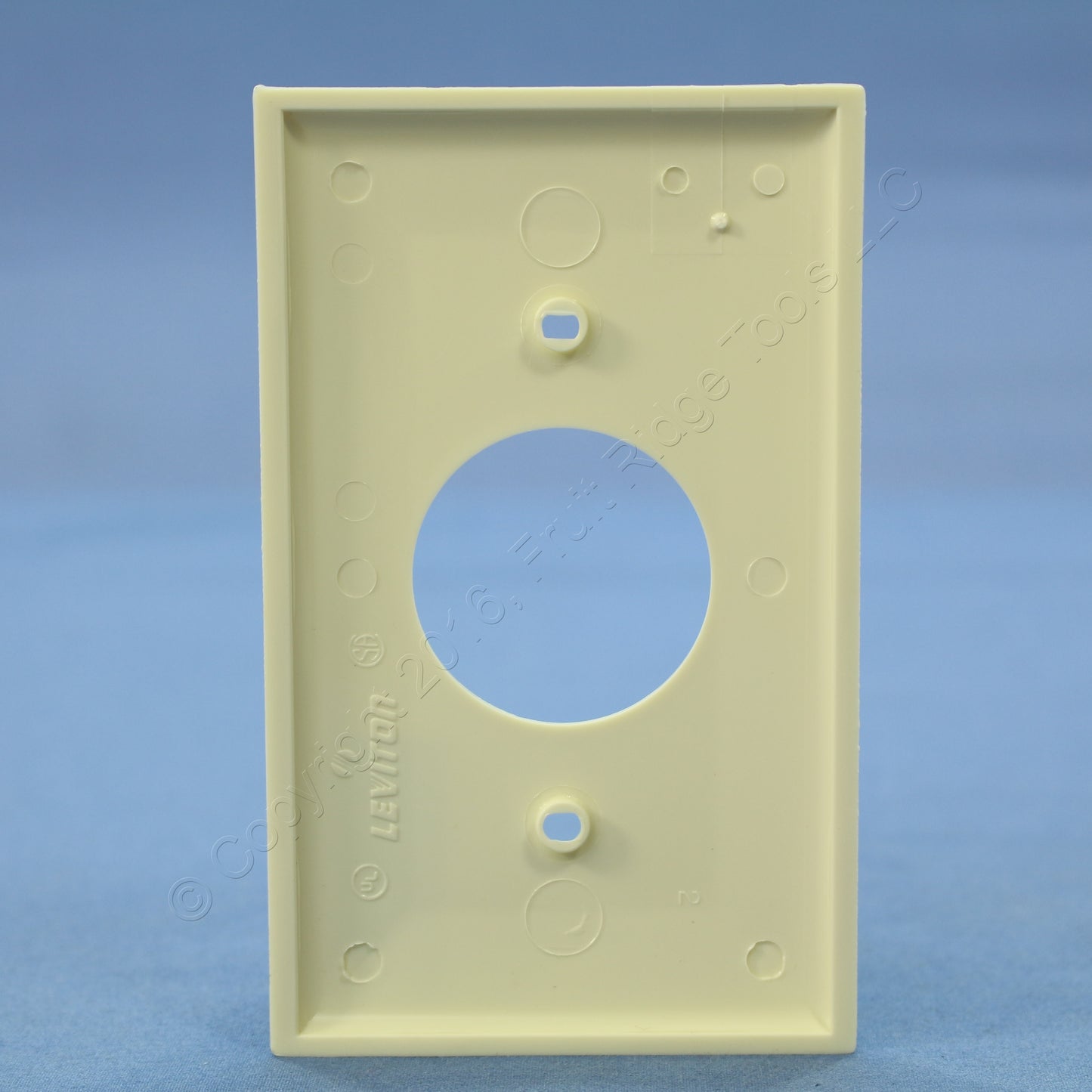 Leviton 80704-A Almond 1-Gang 1.406in. Outlet Unbreakable Wallplate Cover 3pcs