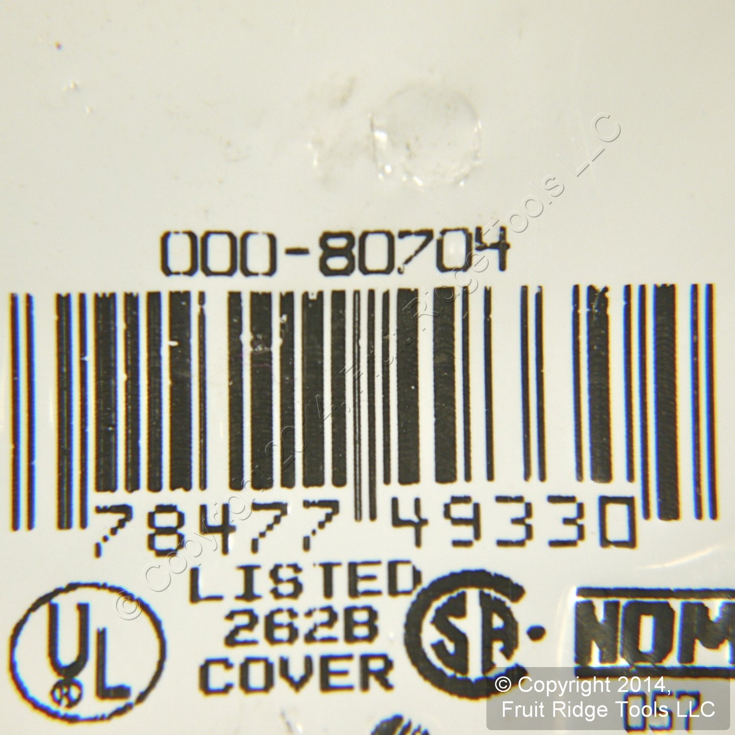 Leviton 80704 Brown 1-Gang 1.406in. Outlet Unbreakable Nylon Wallplate Cover