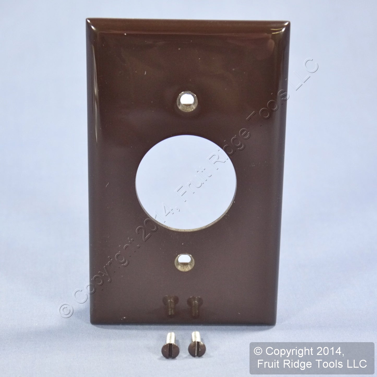 Leviton 80704 Brown 1-Gang 1.406in. Outlet Unbreakable Nylon Wallplate Cover