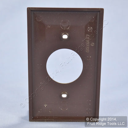 Leviton 80704 Brown 1-Gang 1.406in. Outlet Unbreakable Nylon Wallplate Cover
