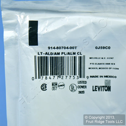 Leviton 80704-T Light Almond 1-Gang Single 1.406" Outlet Nylon Wallplate Cover