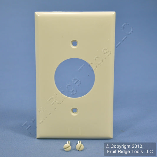 Leviton 80704-T Light Almond 1-Gang Single 1.406" Outlet Nylon Wallplate Cover