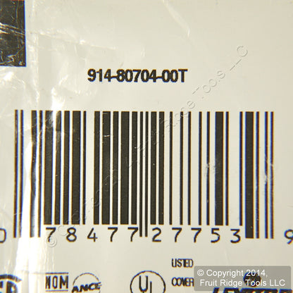 Leviton 80704-T Lt Almond 1-Gang 1.406" Outlet Unbreakable Wallplate Cover 3pcs