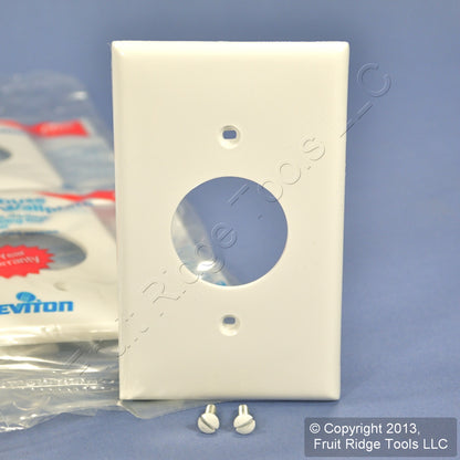 Leviton 80704-W White 1-Gang 1.406in. Outlet Unbreakable Wallplate Cover 20pcs