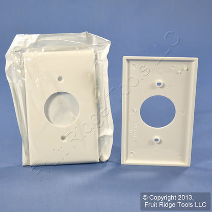 Leviton 80704-W White 1-Gang 1.406in. Outlet Unbreakable Wallplate Cover 25pcs