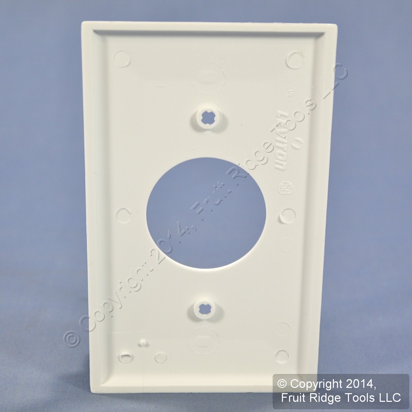 Leviton 80704-W White 1-Gang 1.406in. Outlet Unbreakable Nylon Wallplate Cover