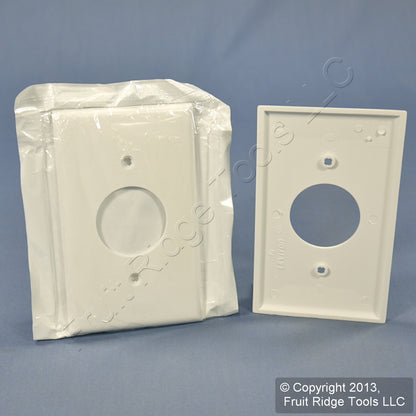 Leviton 80704-W White 1-Gang 1.406in. Outlet Unbreakable Wallplate Cover 3pcs