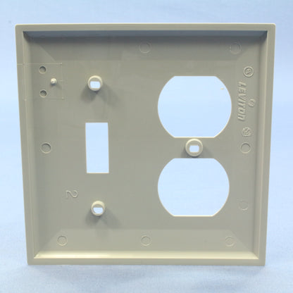 Leviton 80705-GY Gray 2-Gang Toggle Duplex Outlet Unbreakable Wallplates 15pcs