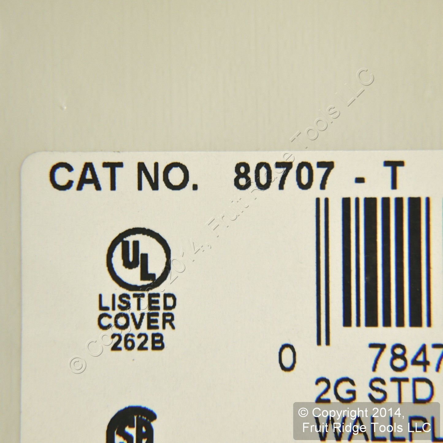 Leviton 80707-T Lt Almond 2-Gang Toggle Decora Unbreakable Wallplate Cover 2pcs