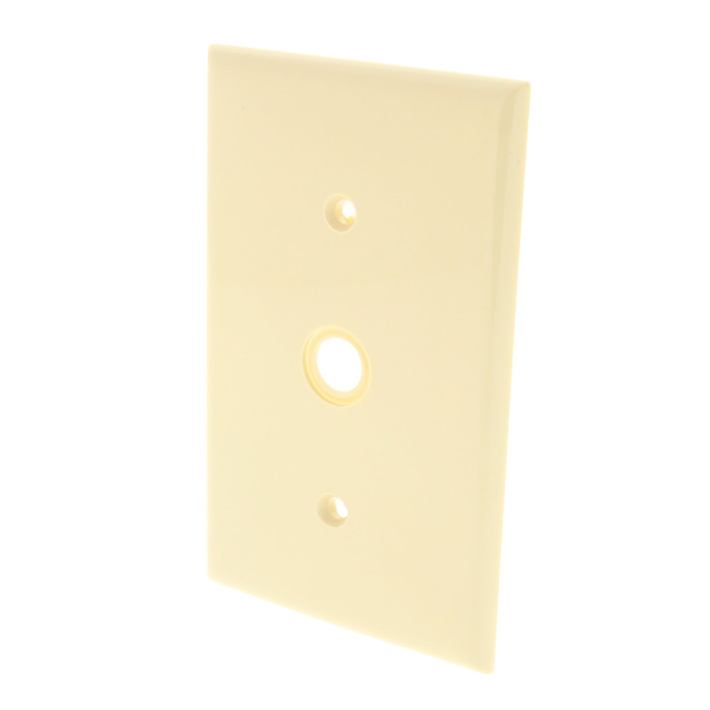 Leviton 80718-I Ivory 1-Gang Unbreakable Phone Cable Nylon Wallplate Cover Strap