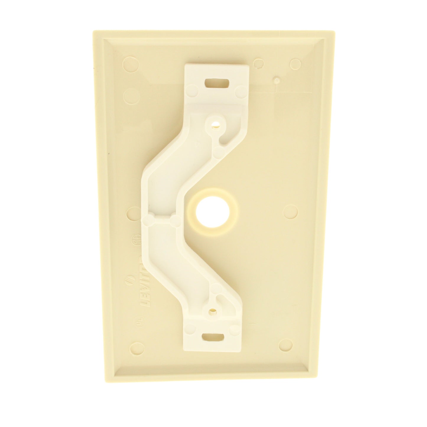 Leviton 80718-I Ivory 1-Gang Unbreakable Phone Cable Nylon Wallplate Cover Strap