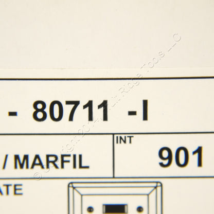 Leviton 80711-I Ivory 3-Gang Toggle Switch Unbreakable Nylon Wallplates 10pcs