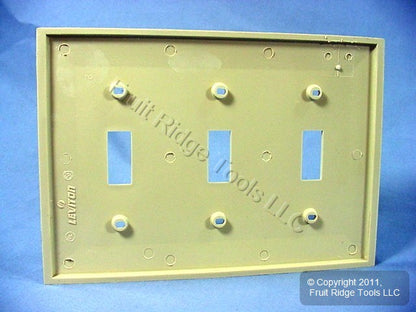 Leviton Unbreakable Ivory 3G Switch Cover Wall Plate Nylon Switchplate 80711-I