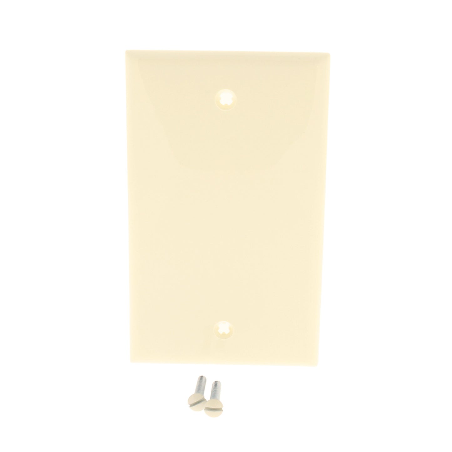 Leviton 80714-A Almond 1-Gang Blank Unbreakable Nylon Wallplate Cover Box Mount