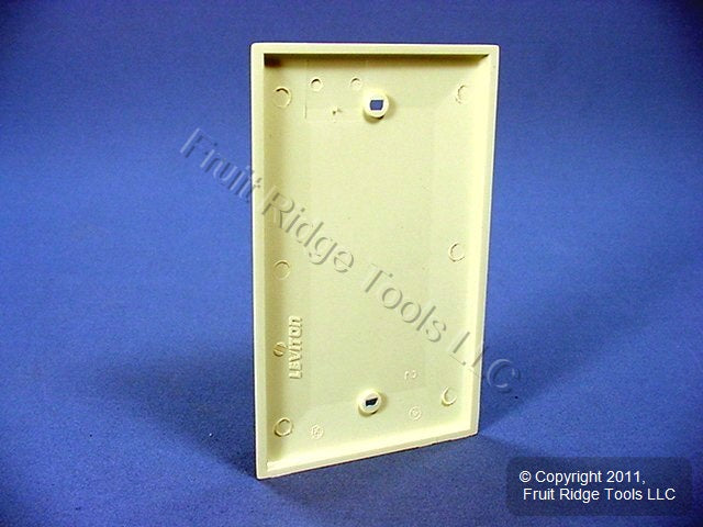 Leviton 80714-A Almond 1-Gang Blank Cover Box Mount Nylon Wallplate Covers 3pcs