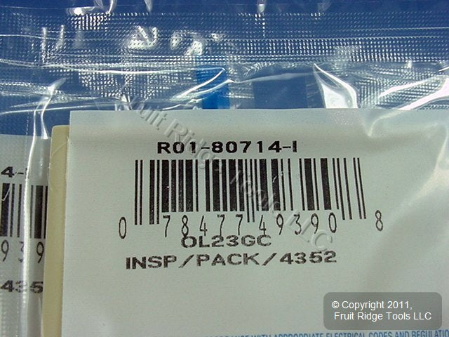 Leviton 80714-I Ivory 1-Gang Blank Unbreakable Wallplate Cover Box Mount 3pcs