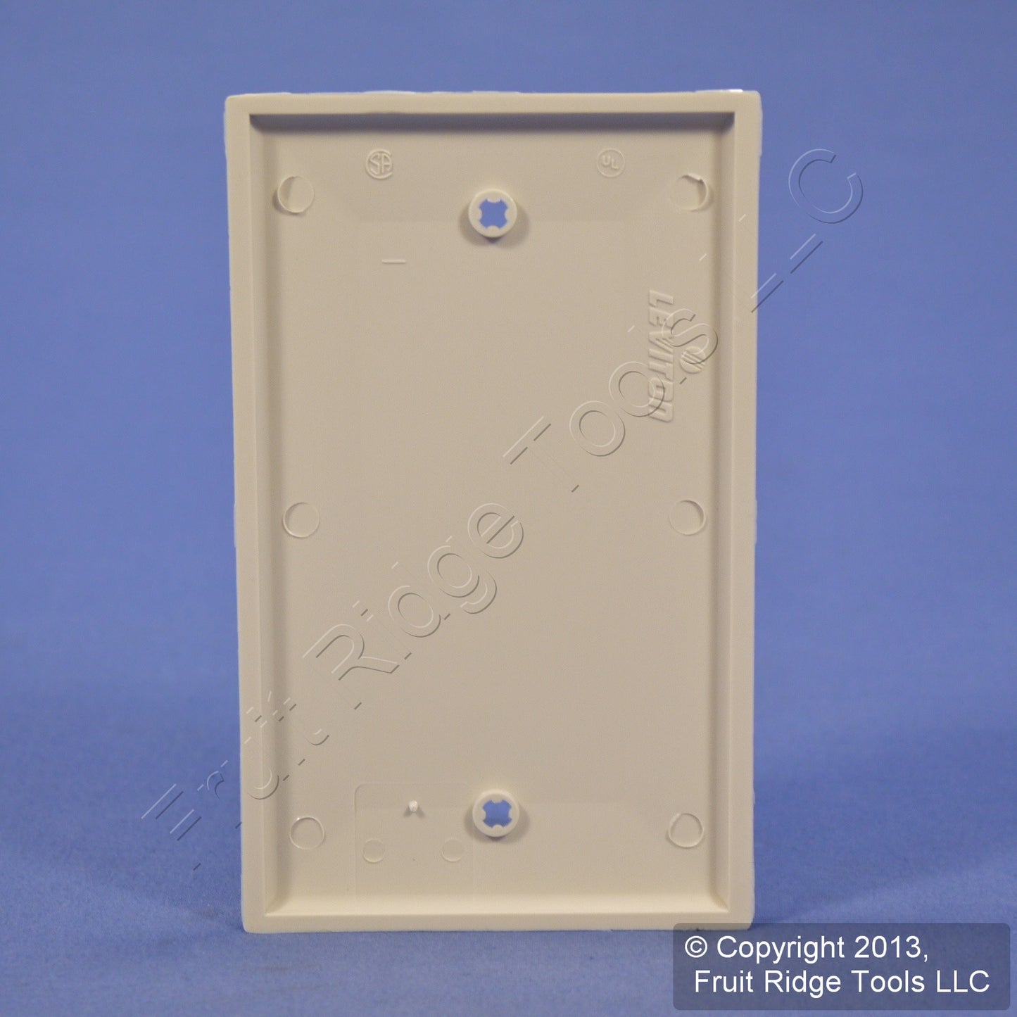 Leviton 80714-T Light Almond 1-Gang Blank Nylon Wallplate Box Mount Cover