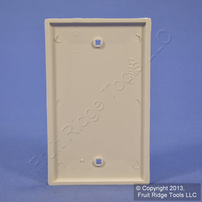 Leviton 80714-T Light Almond 1-Gang Blank Nylon Wallplate Box Mount Cover