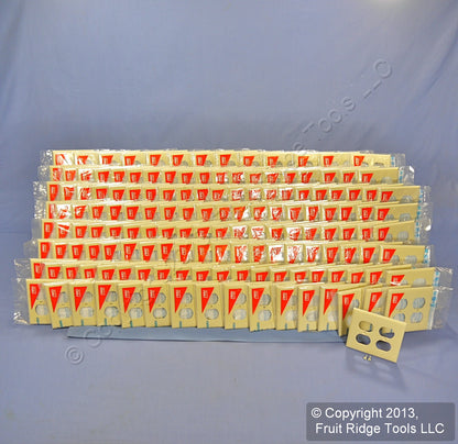 Leviton 80716-I Ivory 2-Gang Duplex Outlet Unbreakable Nylon Wallplates 150pcs