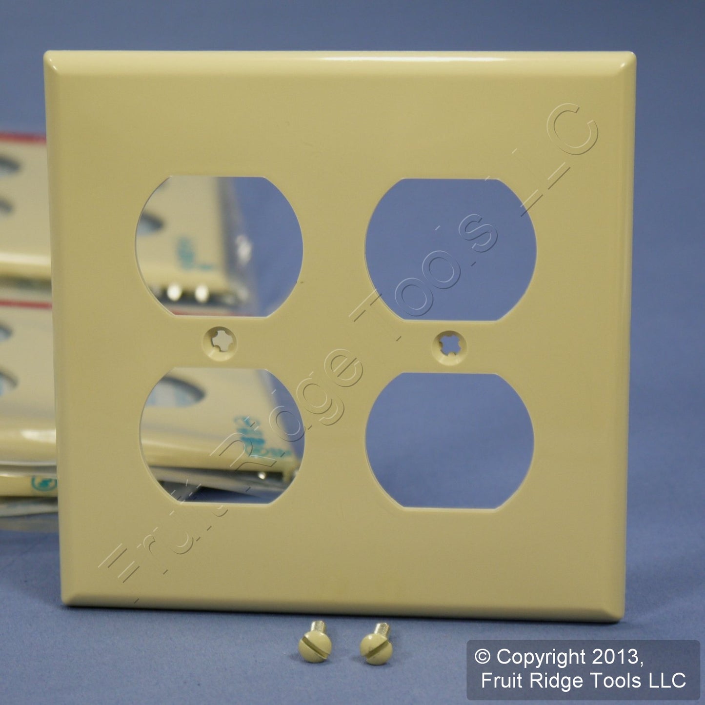 Leviton 80716-I Ivory 2-Gang Duplex Outlet Unbreakable Nylon Wallplates 15pcs