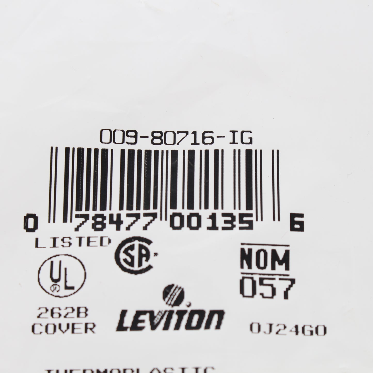 Leviton 80716-IG Orange 2-Gang Duplex Outlet Unbreakable Standard Size Wallplate