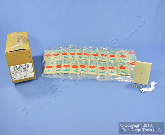 Leviton 80718-I Ivory 1-Gang Phone .406" Unbreakable Wallplate Strap Mount 20pcs