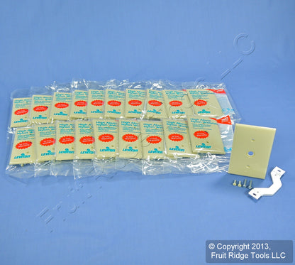 Leviton 80718-I Ivory 1-Gang Phone .406" Unbreakable Wallplate Strap Mount 20pcs