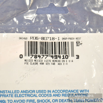 Leviton 80718-I Ivory 1-Gang Phone .406" Unbreakable Wallplate Strap Mount 3pcs