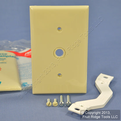 Leviton 80718-I Ivory 1-Gang Phone .406" Unbreakable Wallplate Strap Mount 3pcs