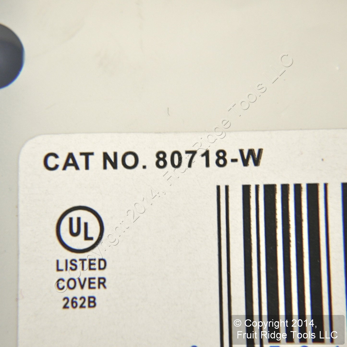 Leviton 80718-W White 1-Gang Phone .406" Hole Unbreakable Wallplate Strap Mount