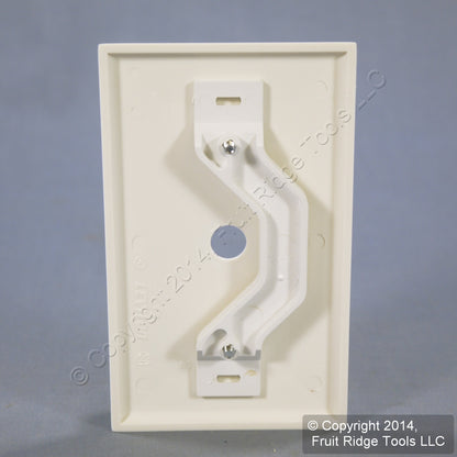 Leviton 80718-W White 1-Gang Phone .406" Unbreakable Wallplate Strap Mount 3pcs