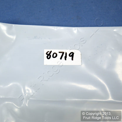Leviton 80719 Brown 1-Gang Blank Unbreakable Nylon Wallplate Cover Strap Mount