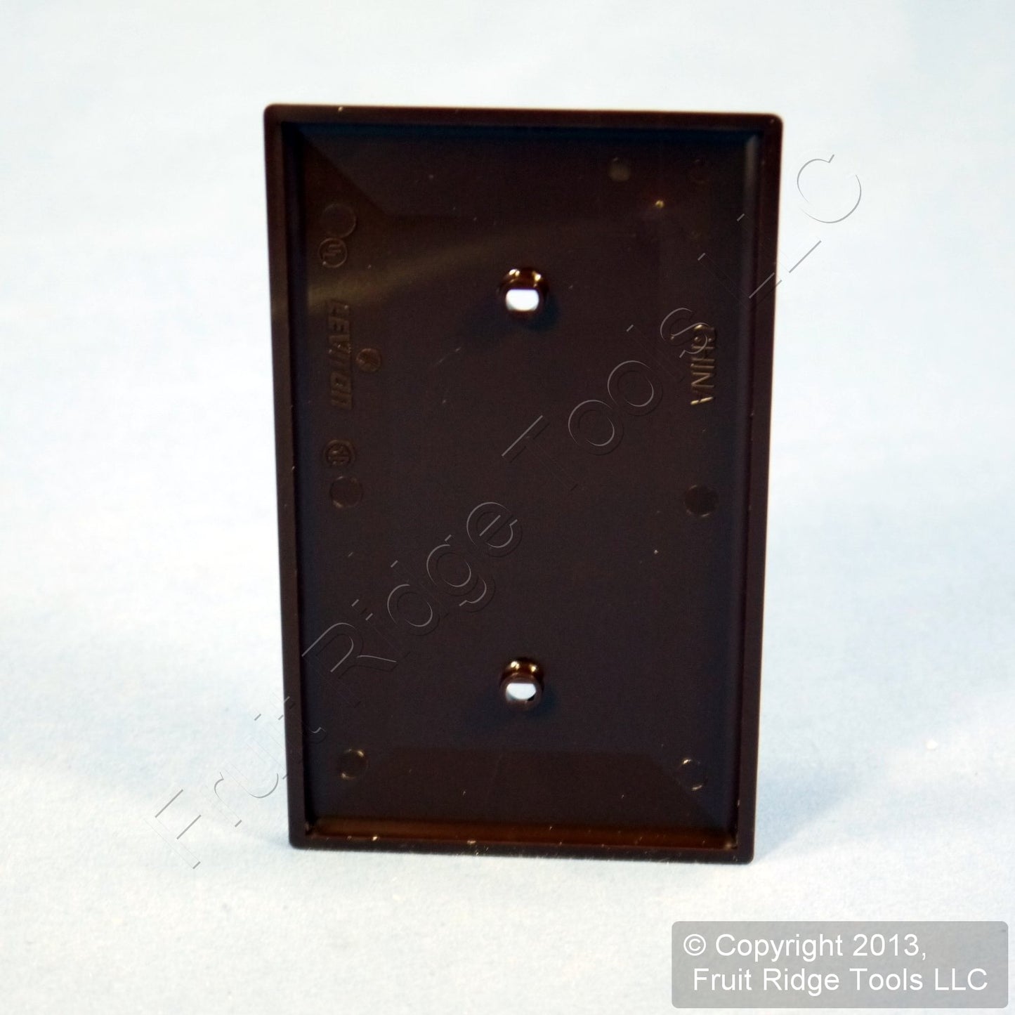 Leviton 80719 Brown 1-Gang Blank Unbreakable Nylon Wallplate Cover Strap Mount