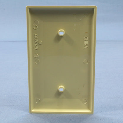 Leviton 80719-I Ivory 1-Gang Blank Unbreakable Nylon Wallplate Cover Strap Mount