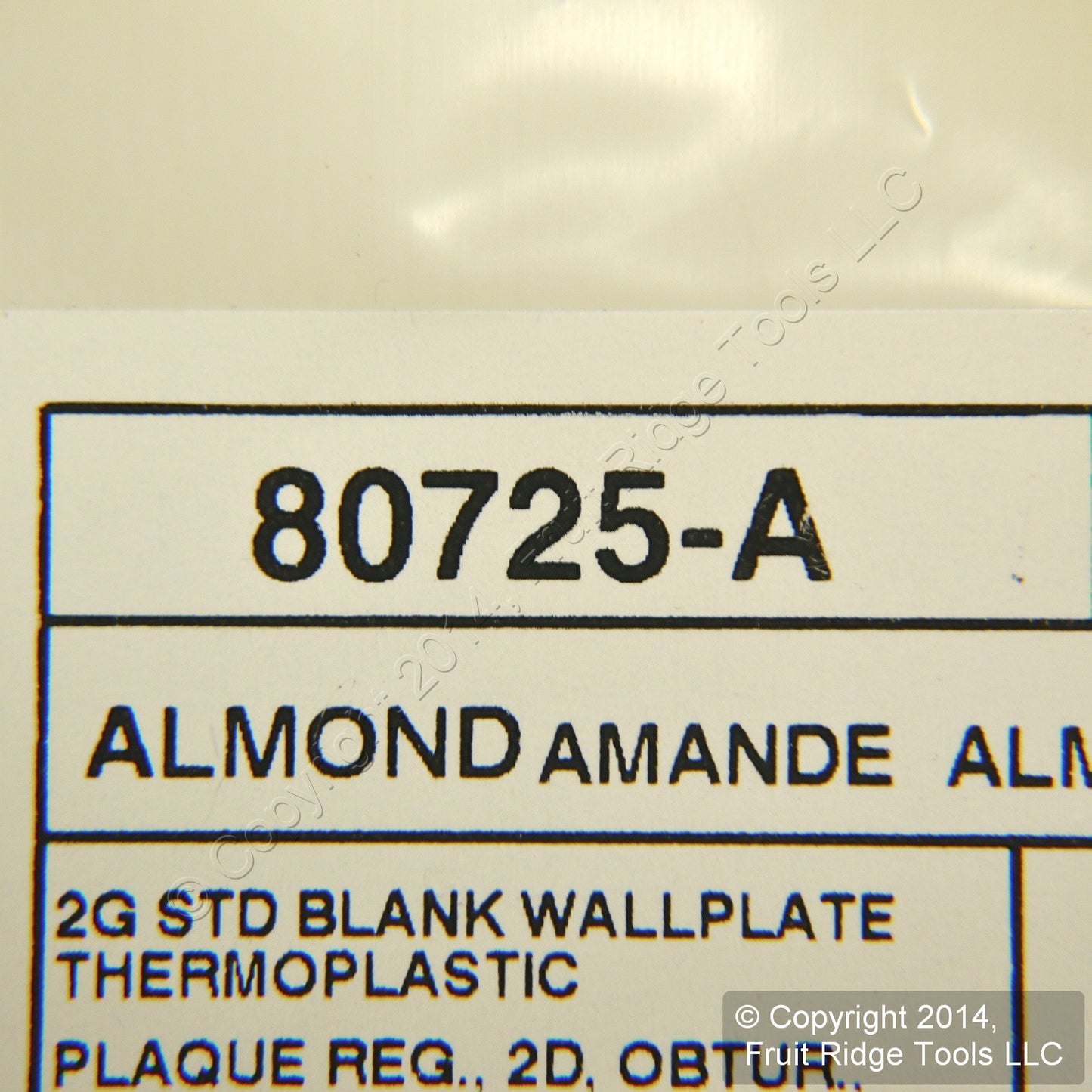 Leviton 80725-A Almond 2-Gang Blank Unbreakable Wallplate Nylon Covers 2-Pack