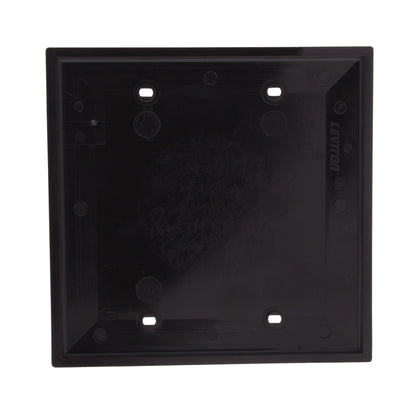Leviton 80725 Brown 2-Gang Blank Wallplate Unbreakable Nylon Cover Box Mount